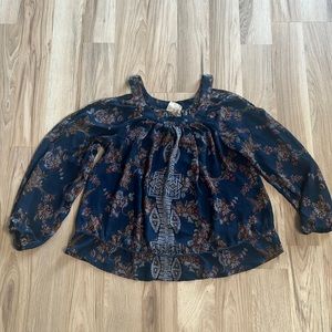 Know Rose Open shoulder blouse